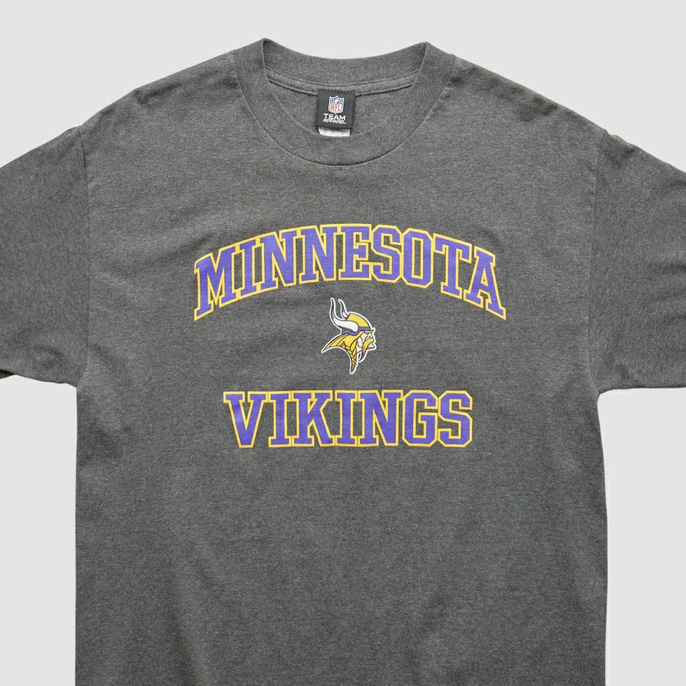 Minnesota Vikings Team Edition Apparel 2010s T-shirt - Dark Heather Gray Vintage for sale