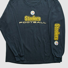 Pittsburgh Steelers NFL 2010s Long Sleeve T-shirt - Navy Vintage cheap