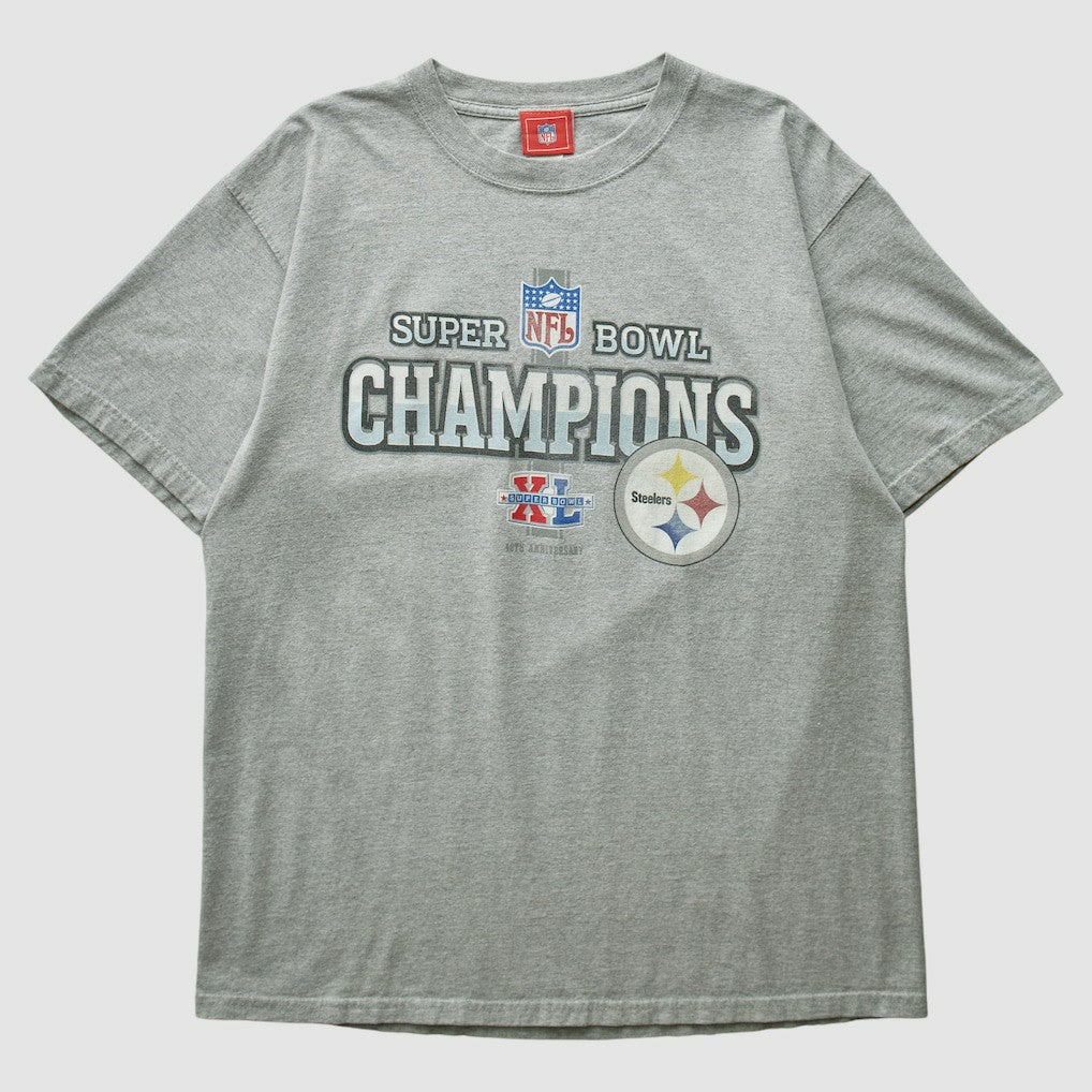 Pittsburgh Steelers NFL 2006 T-shirt - Heather Gray Vintage for sale