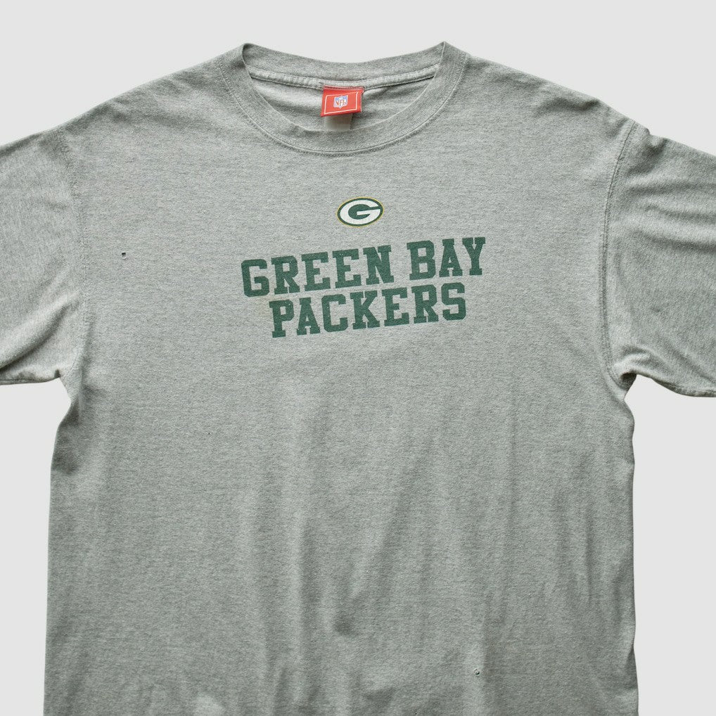 Green Bay Packers NFL 2000s T-shirt - Heather Gray Vintage on sale