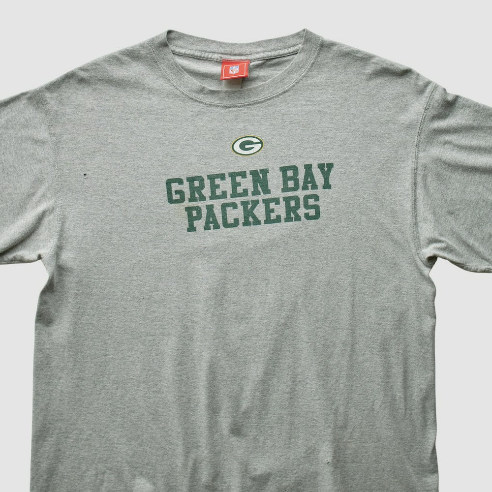 Green Bay Packers NFL 2000s T-shirt - Heather Gray Vintage on sale