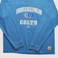Indianapolis Colts Reebok 2000s Long Sleeve T-shirt - Blue Vintage discount