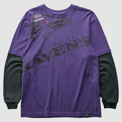 Baltimore Ravens Reebok 2010s Long Sleeve T-shirt - Purple Vintage on sale
