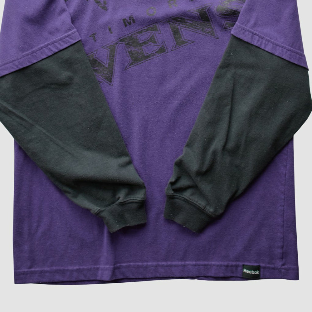 Baltimore Ravens Reebok 2010s Long Sleeve T-shirt - Purple Vintage on sale
