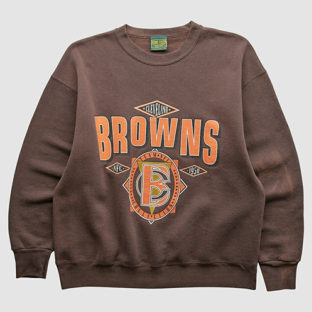 Cleveland Browns Home Team Advantage 90s Sweatshirt - Brown Vintage outlet