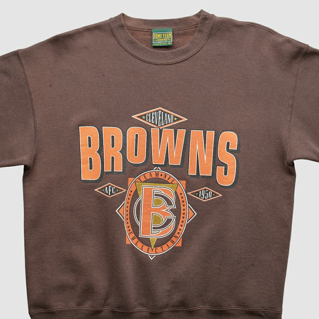 Cleveland Browns Home Team Advantage 90s Sweatshirt - Brown Vintage outlet