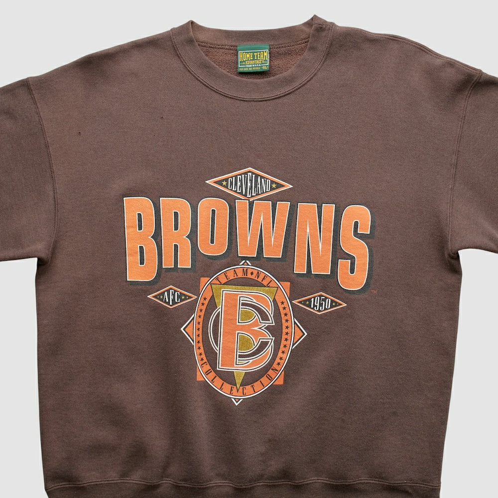 Cleveland Browns Home Team Advantage 90s Sweatshirt - Brown Vintage outlet