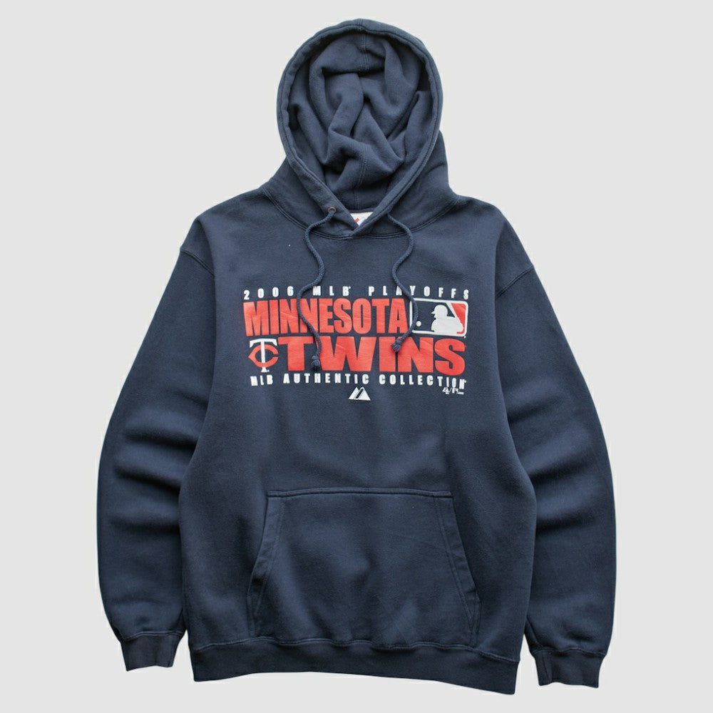 Minnesota Twins Majestic 2006 Hooded Sweatshirt Navy Vintage