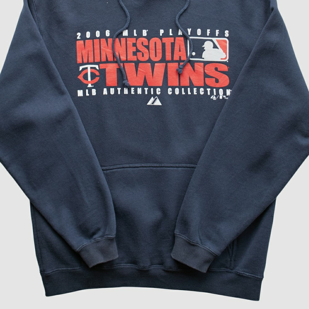 Minnesota Twins Majestic 2006 Hooded Sweatshirt Navy Vintage