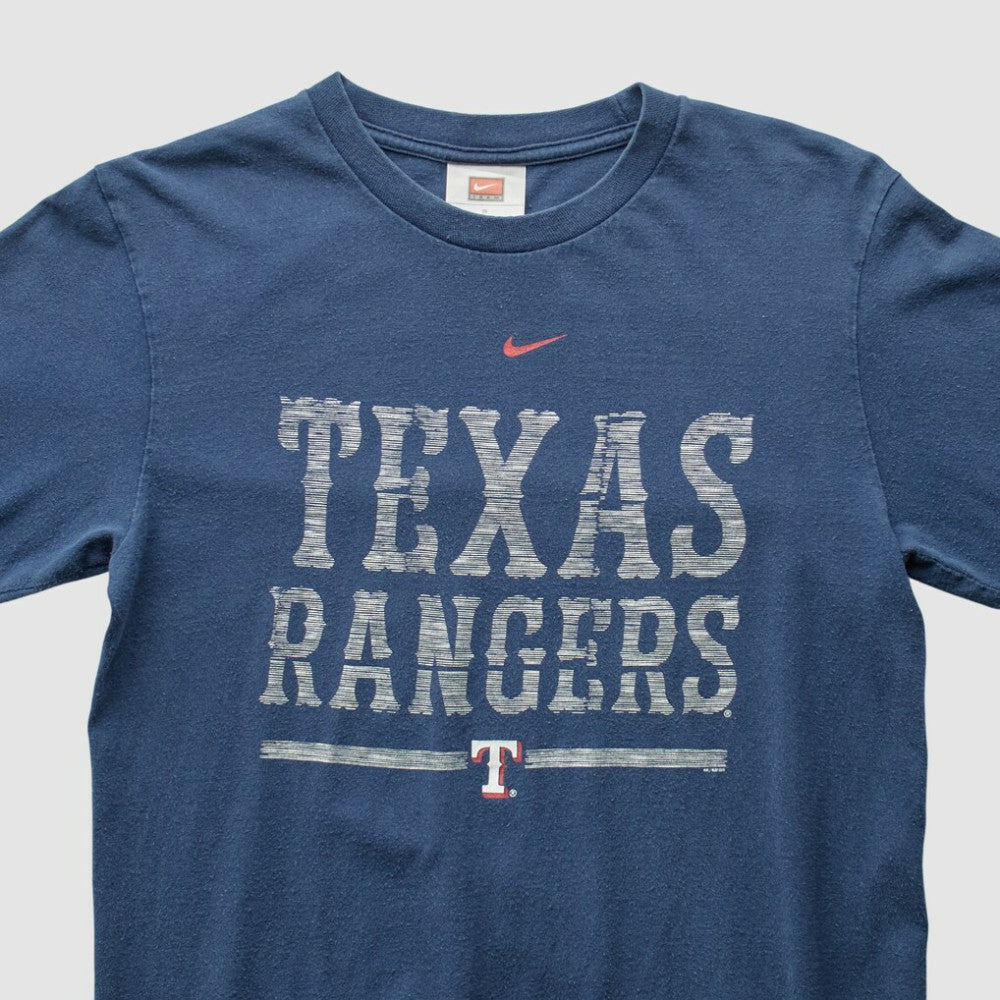 Texas Rangers 2000s Long Sleeve T-shirt Navy Vintage