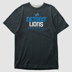 Detroit Lions Reebok 2000s T-shirt - Black Vintage for sale