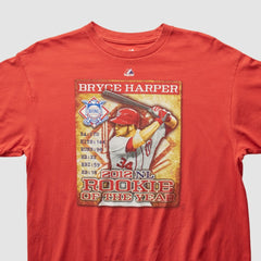 Bryce Harper Majestic 2012 T-shirt Red Vintage