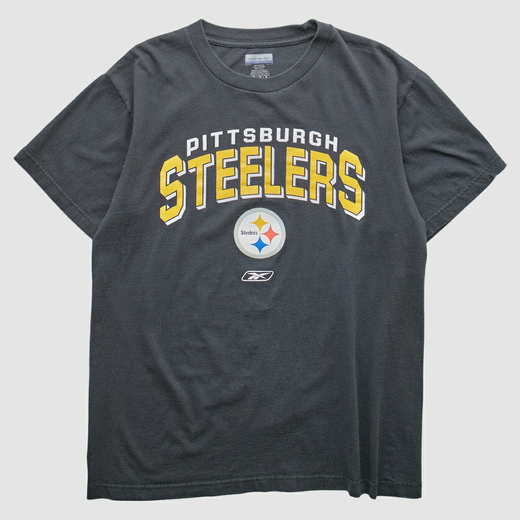Pittsburgh Steelers Reebok 2000s T-shirt - Black Vintage on sale