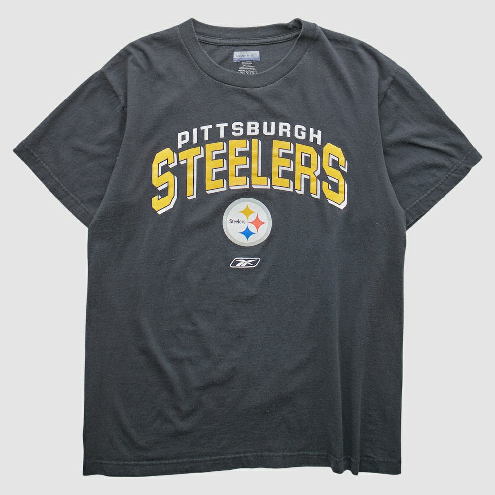 Pittsburgh Steelers Reebok 2000s T-shirt - Black Vintage on sale