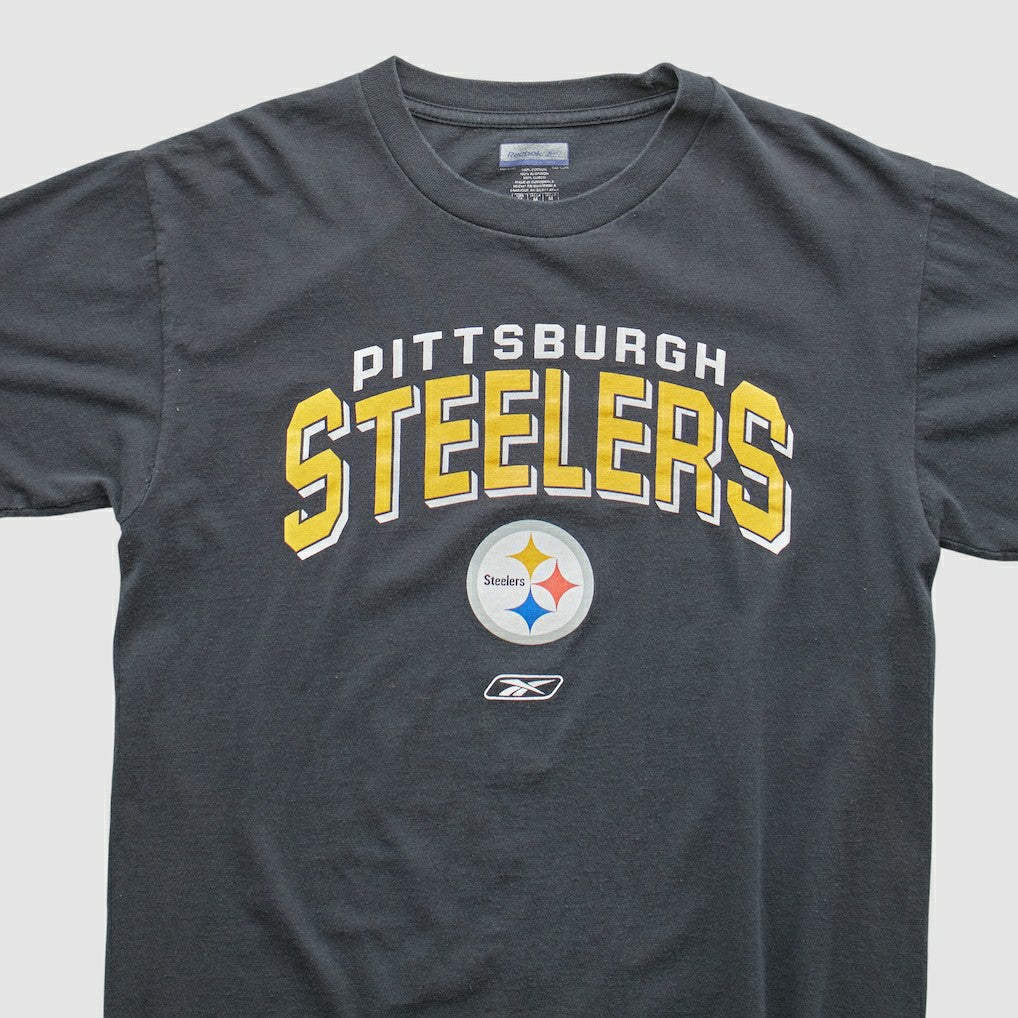 Pittsburgh Steelers Reebok 2000s T-shirt - Black Vintage on sale