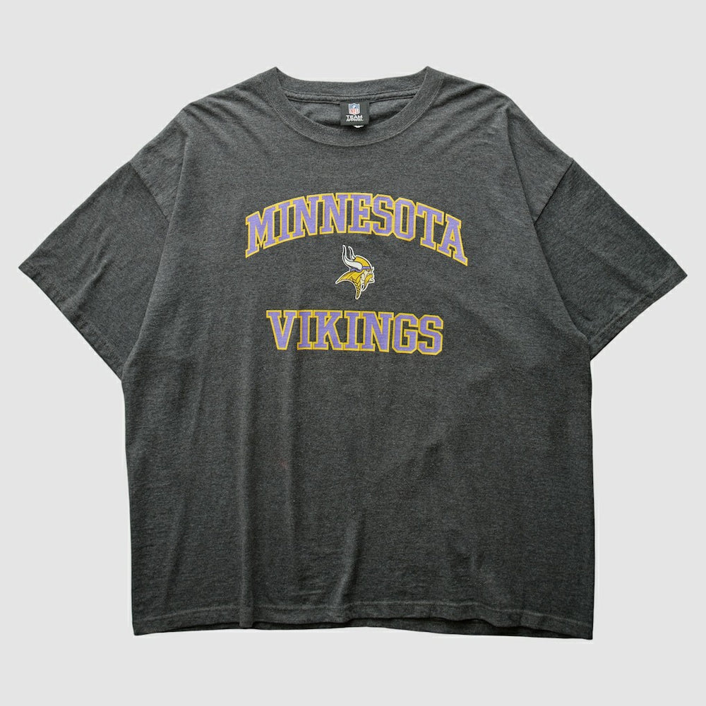 Minnesota Vikings NFL 2010s T-shirt - Dark Heather Gray Vintage on sale