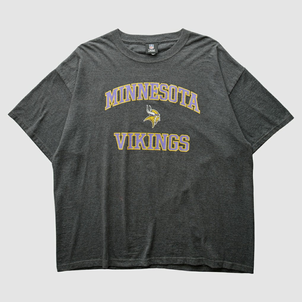 Minnesota Vikings NFL 2010s T-shirt - Dark Heather Gray Vintage on sale