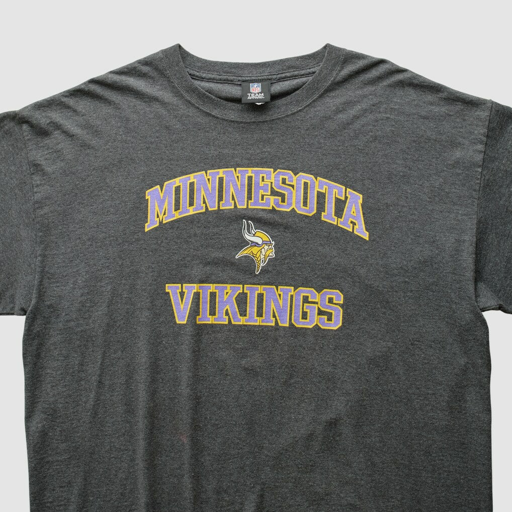 Minnesota Vikings NFL 2010s T-shirt - Dark Heather Gray Vintage on sale