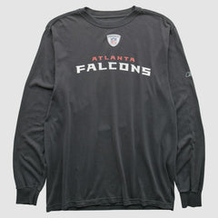 Atlanta Falcons Reebok 2000s Long Sleeve T-shirt - Charcoal Vintage outlet