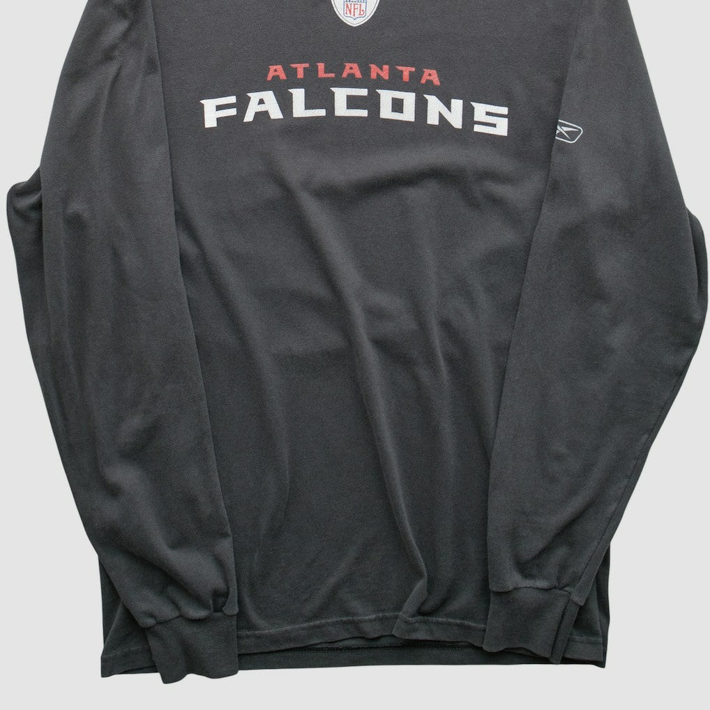 Atlanta Falcons Reebok 2000s Long Sleeve T-shirt - Charcoal Vintage outlet