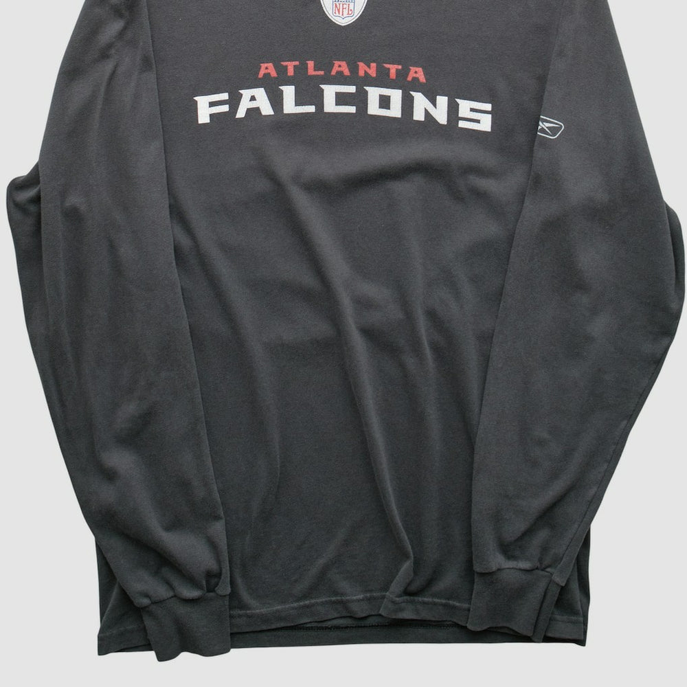 Atlanta Falcons Reebok 2000s Long Sleeve T-shirt - Charcoal Vintage outlet