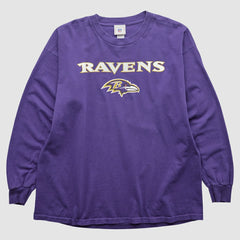 Baltimore Ravens NFL 2000s Long Sleeve T-shirt - Purple Vintage cheap