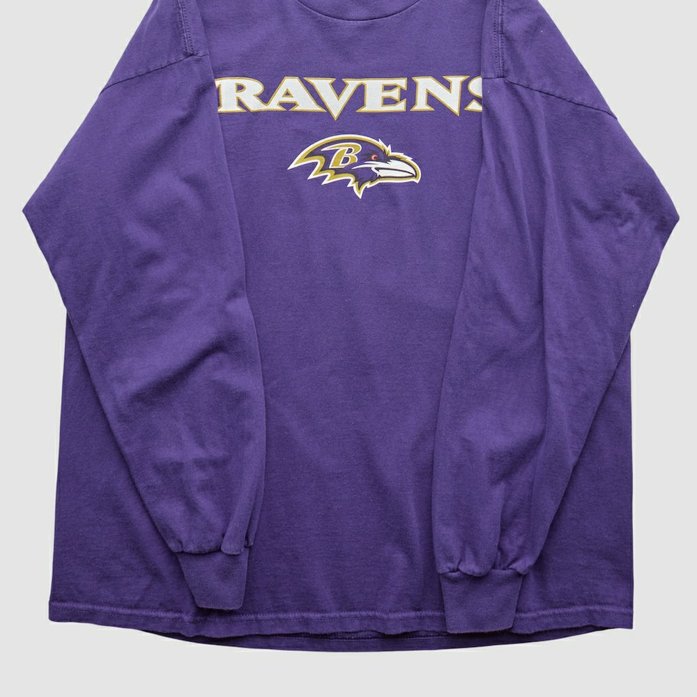 Baltimore Ravens NFL 2000s Long Sleeve T-shirt - Purple Vintage cheap