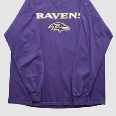 Baltimore Ravens NFL 2000s Long Sleeve T-shirt - Purple Vintage cheap