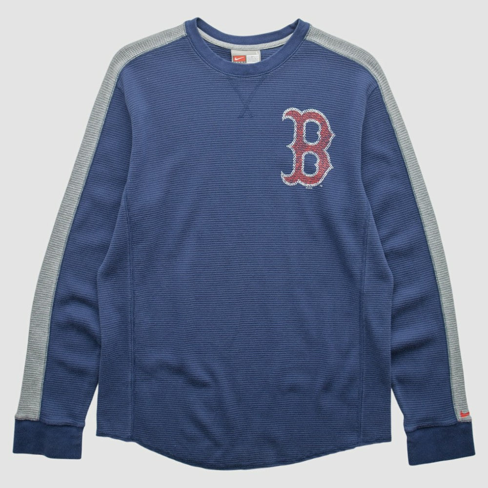 Boston Red Sox 2000s Long Sleeve T-shirt Navy Vintage