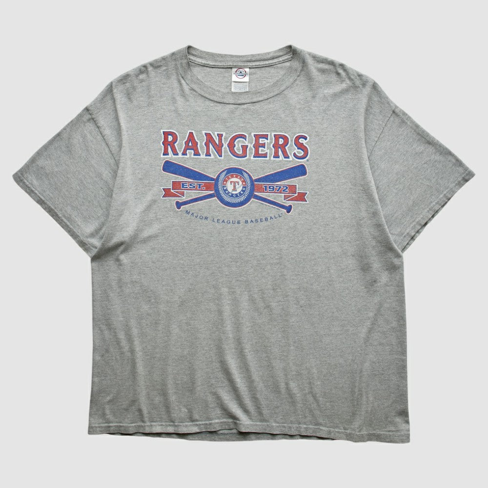Texas Rangers Delta 2000s T-shirt Heather Gray Vintage