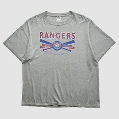 Texas Rangers Delta 2000s T-shirt Heather Gray Vintage