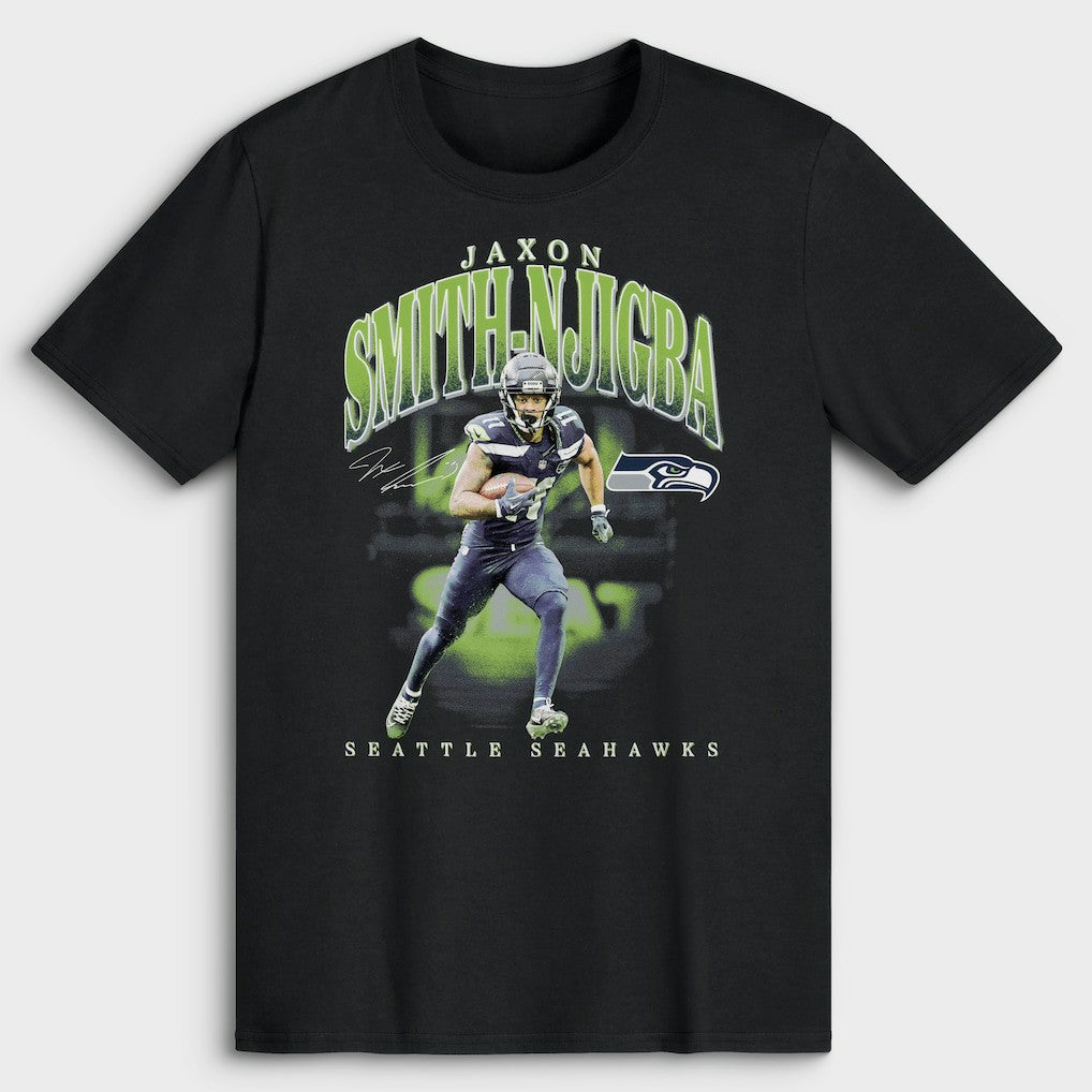Jaxon Smith-Njigba Seattle Seahawks Player Hype T-Shirt - Black outlet
