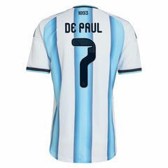 Rodrigo De Paul Argentina National Team 2026 Home Jersey - White outlet