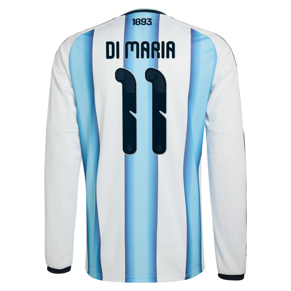Angel Di Maria Argentina National Team 2026 Home Replica Long Sleeve Jersey - White cheap