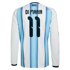 Angel Di Maria Argentina National Team 2026 Home Replica Long Sleeve Jersey - White cheap