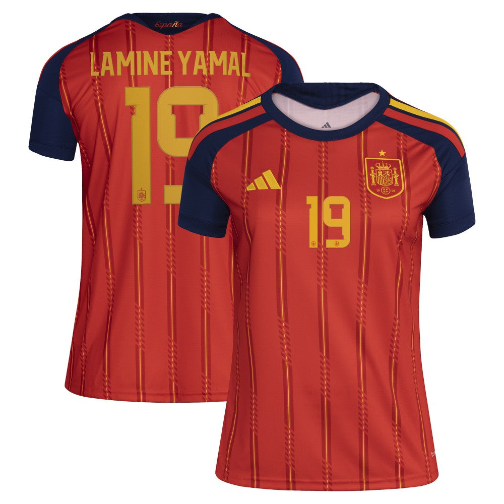 Lamine Yamal Spain National Team Women's 2026 Home Replica Jersey - Red sale