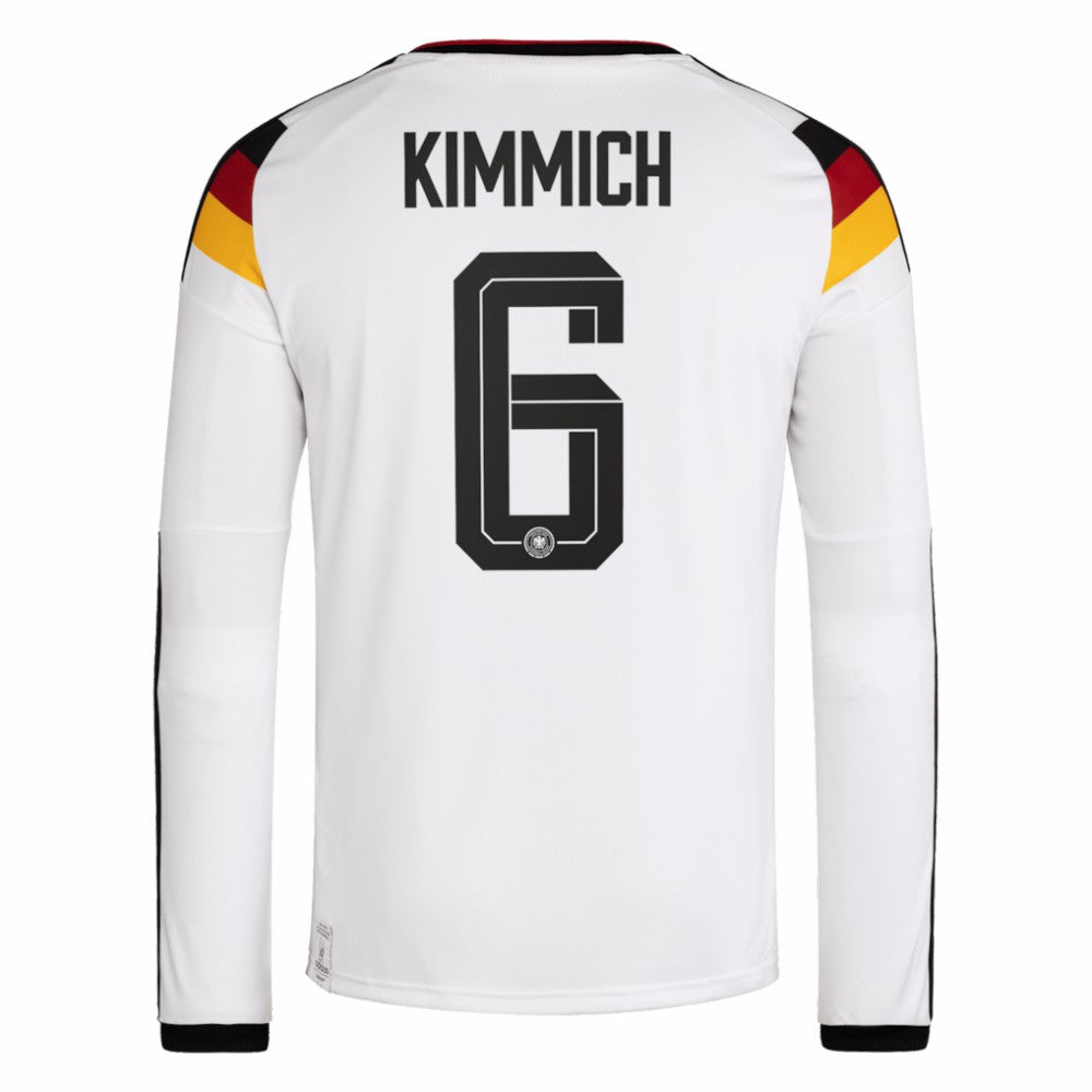 Joshua Kimmich Germany National Team 2026 Home Replica Long Sleeve Jersey - White on sale