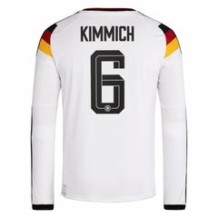 Joshua Kimmich Germany National Team 2026 Home Replica Long Sleeve Jersey - White on sale