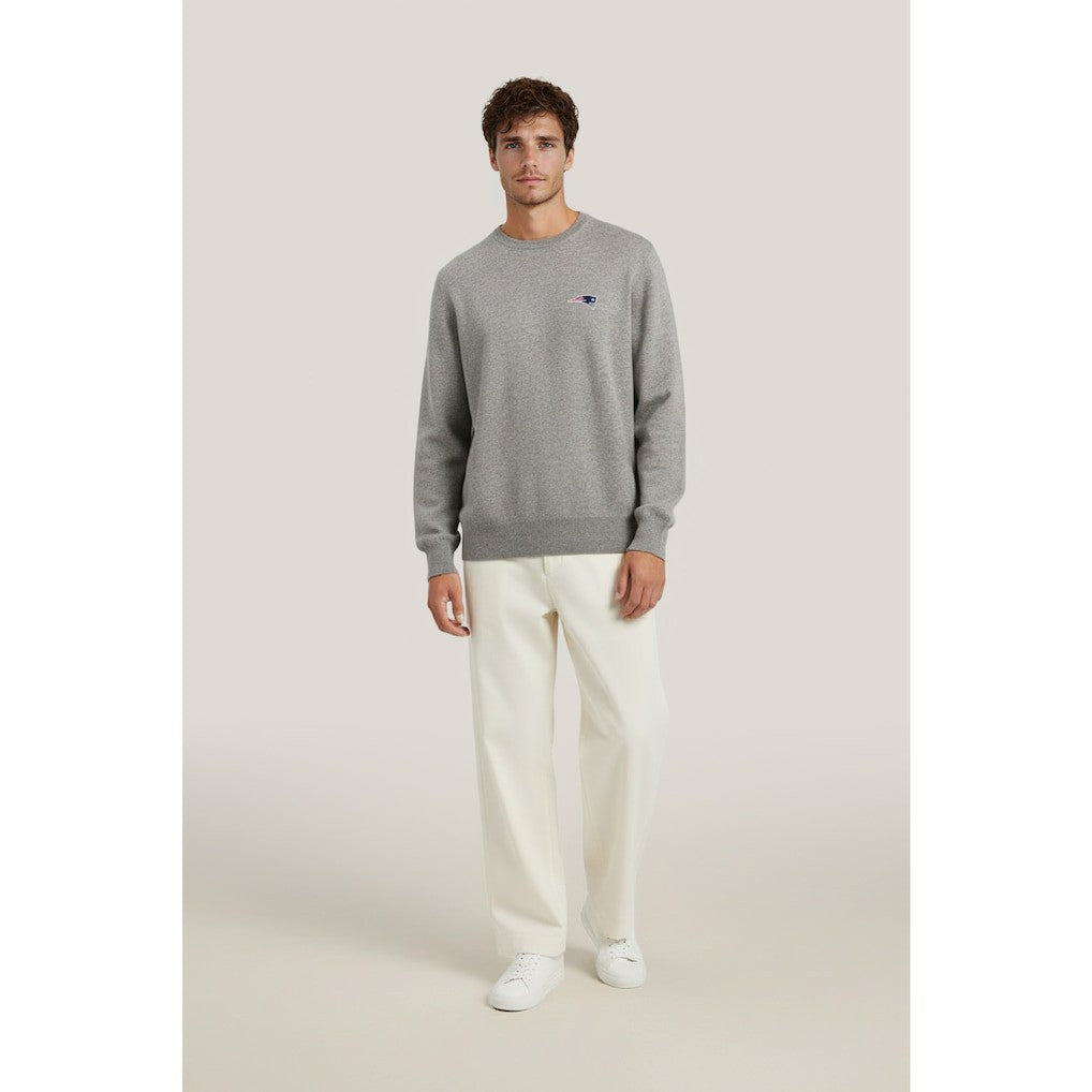 New England Patriots NAADAM Cashmere Sweater - Gray outlet