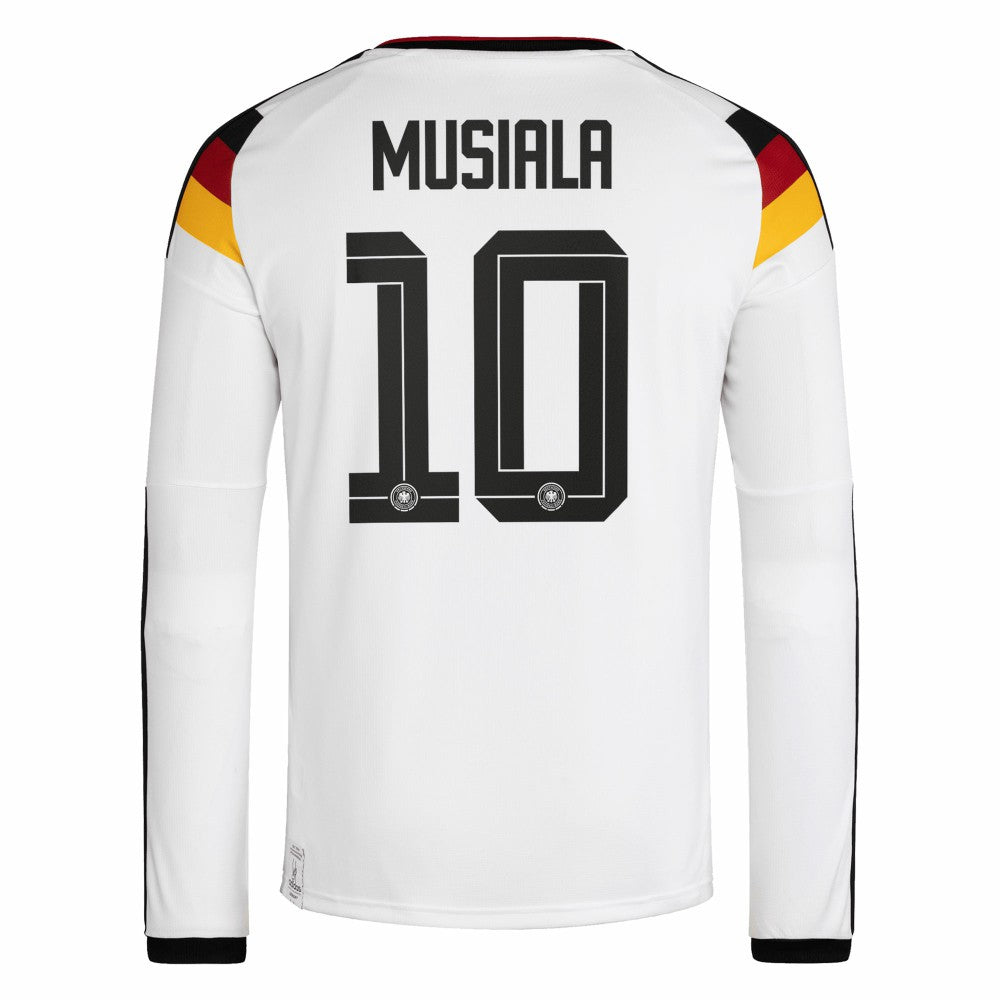 Jamal Musiala Germany National Team 2026 Home Replica Long Sleeve Jersey - White for sale
