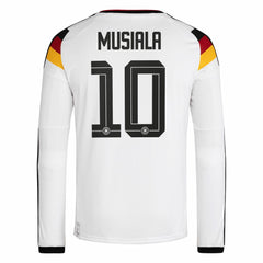 Jamal Musiala Germany National Team 2026 Home Replica Long Sleeve Jersey - White for sale