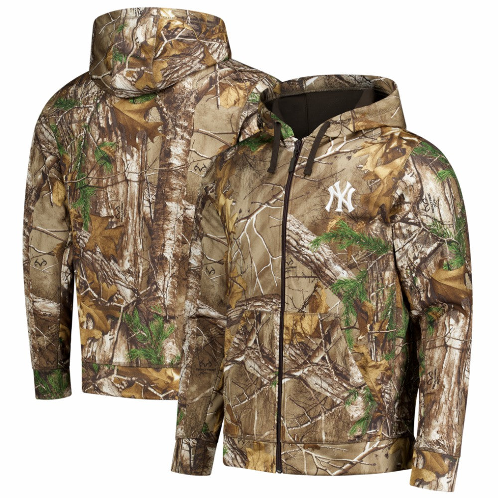 New York Yankees Dunbrooke Trophy Realtree Full-Zip Hoodie Camo
