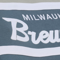 Milwaukee Brewers Cooperstown Collection Thunderstorm Head Coach Hoodie Gray