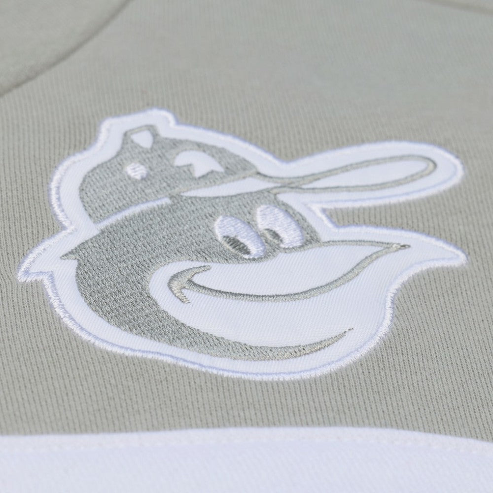 Baltimore Orioles Cooperstown Collection Thunderstorm Head Coach Hoodie Gray