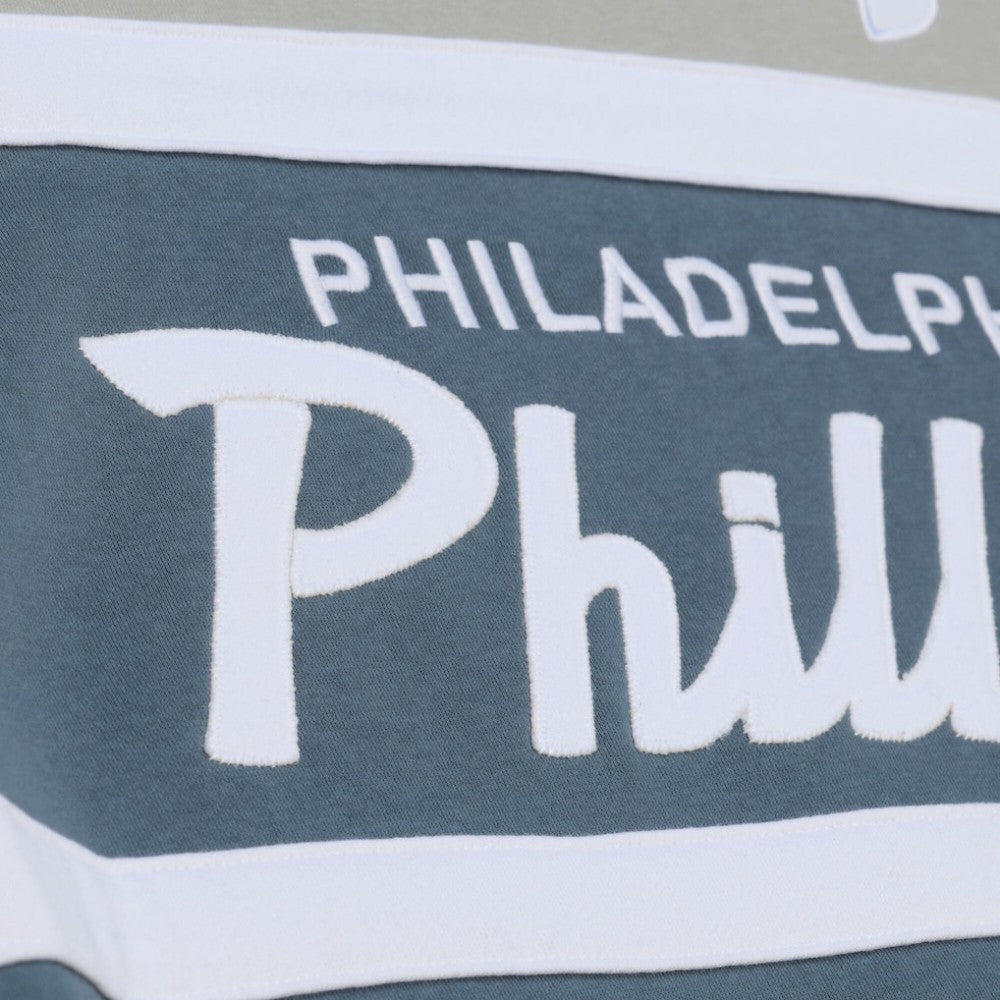Philadelphia Phillies Cooperstown Collection Thunderstorm Head Coach Hoodie Gray