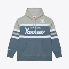 New York Yankees Cooperstown Collection Thunderstorm Head Coach Hoodie Gray