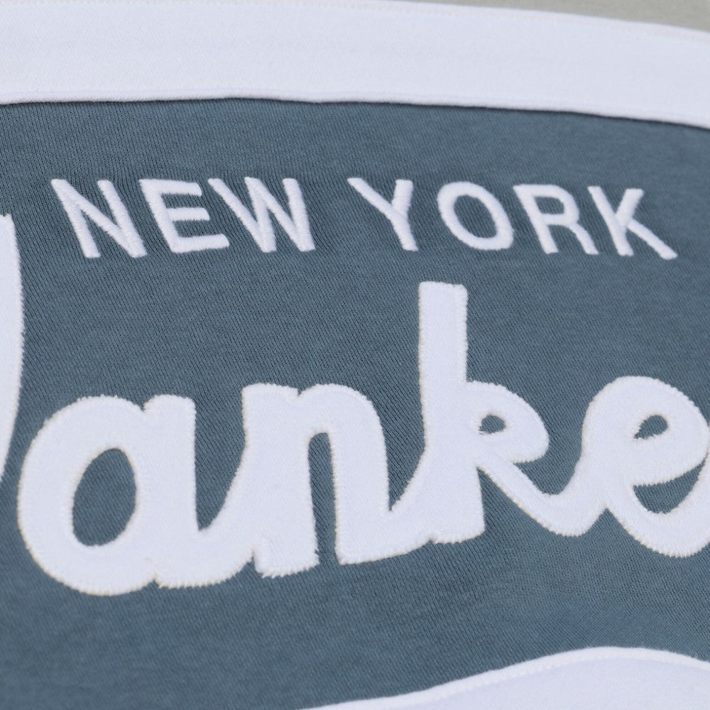 New York Yankees Cooperstown Collection Thunderstorm Head Coach Hoodie Gray
