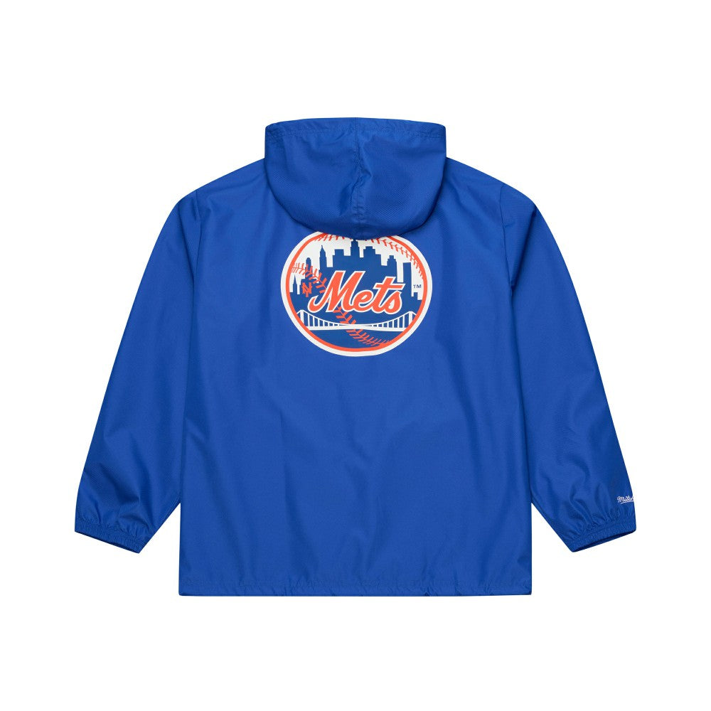 New York Mets Full-Snap Hooded Coaches Jacket Royal