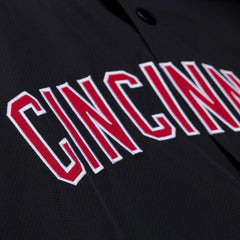 Cincinnati Reds Full-Snap Hooded Coaches Jacket Black