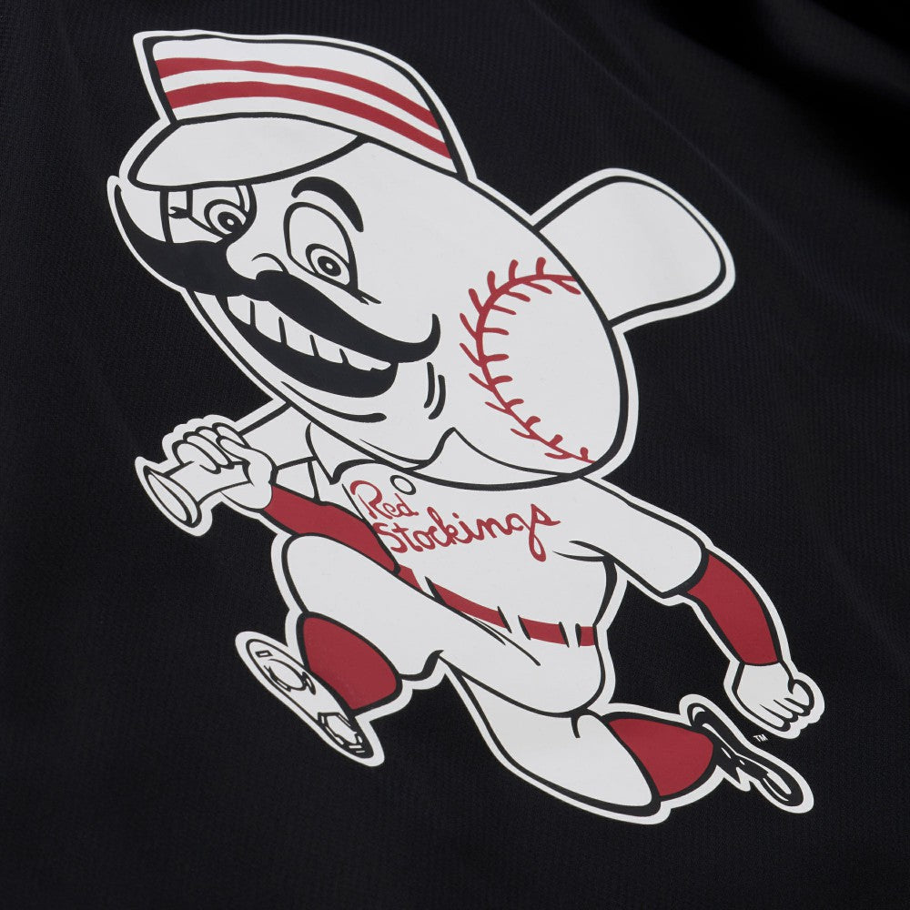 Cincinnati Reds Full-Snap Hooded Coaches Jacket Black